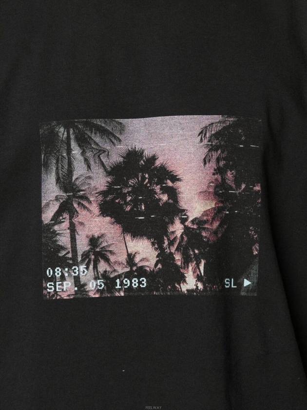 Luxury Saint Laurent Paris Sunset Short Sleeve T-Shirt Black