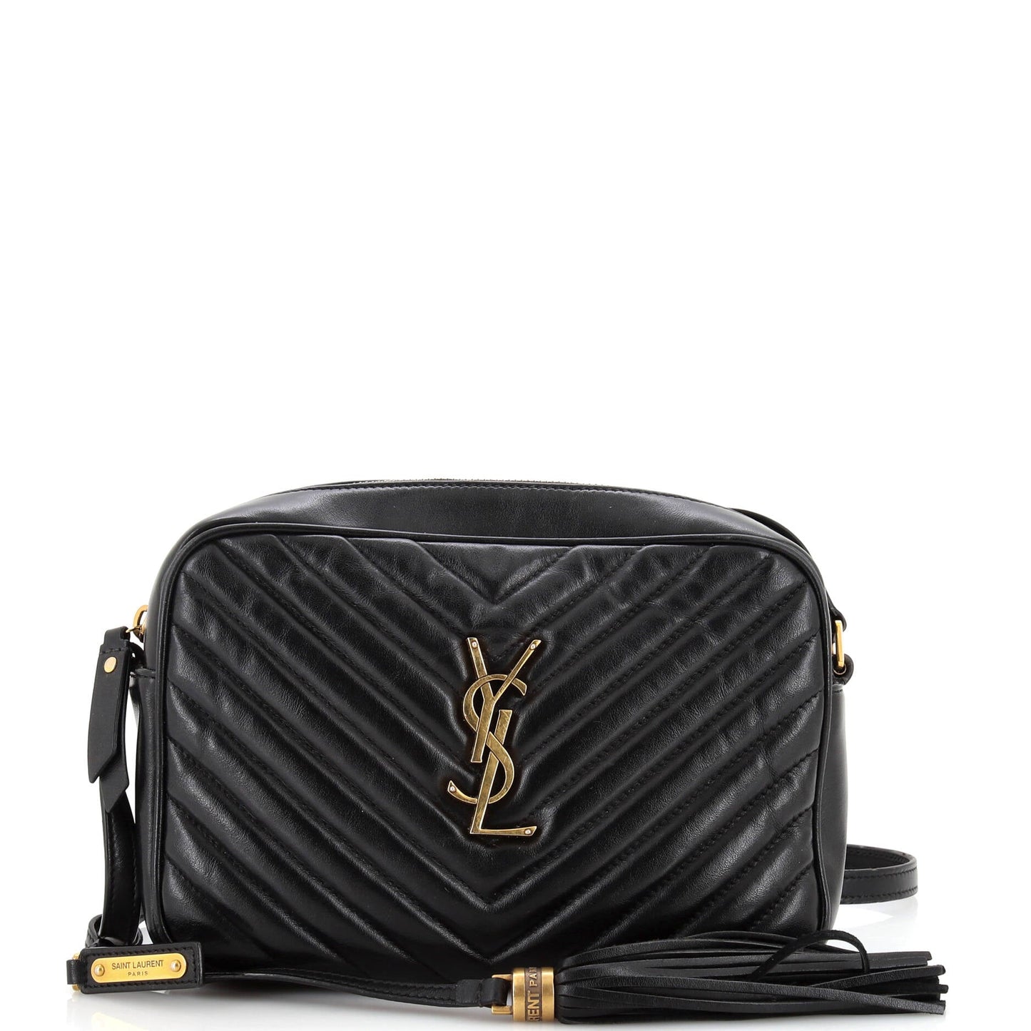 Luxury Saint Laurent Lou Camera Bag Matelasse Chevron Leather Small