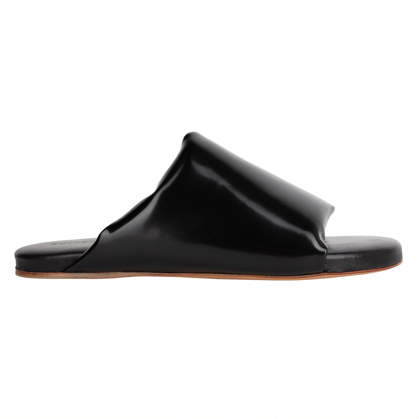Luxury Bottega Veneta Cushion Slides Black