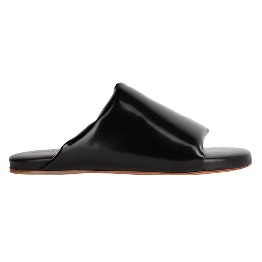 Luxury Bottega Veneta Cushion Slides Black