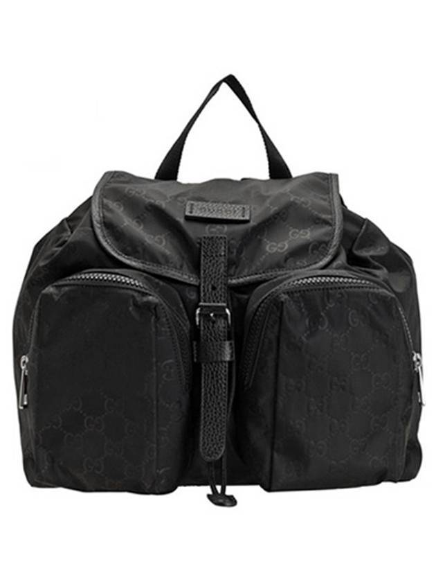 Luxury Gucci Trending 2025 GG Pocket Nylon Backpack BLack