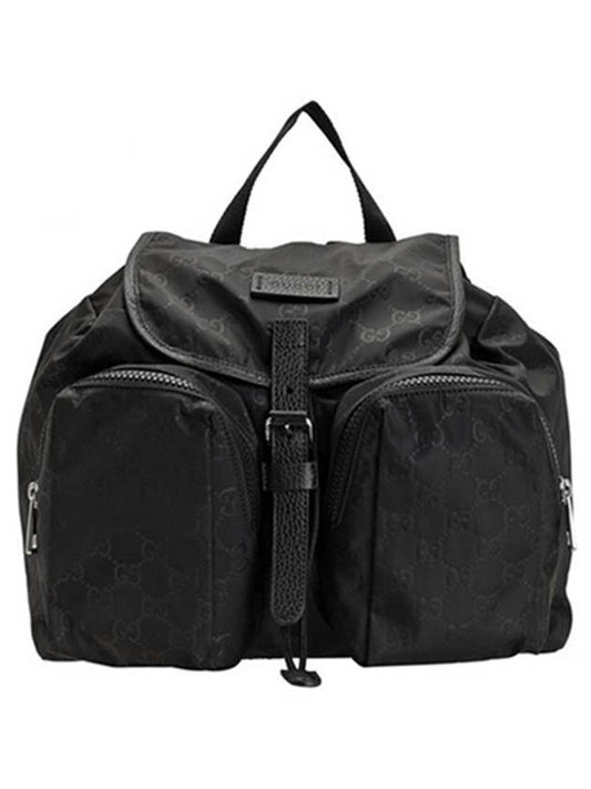 Luxury Gucci Trending 2025 GG Pocket Nylon Backpack BLack