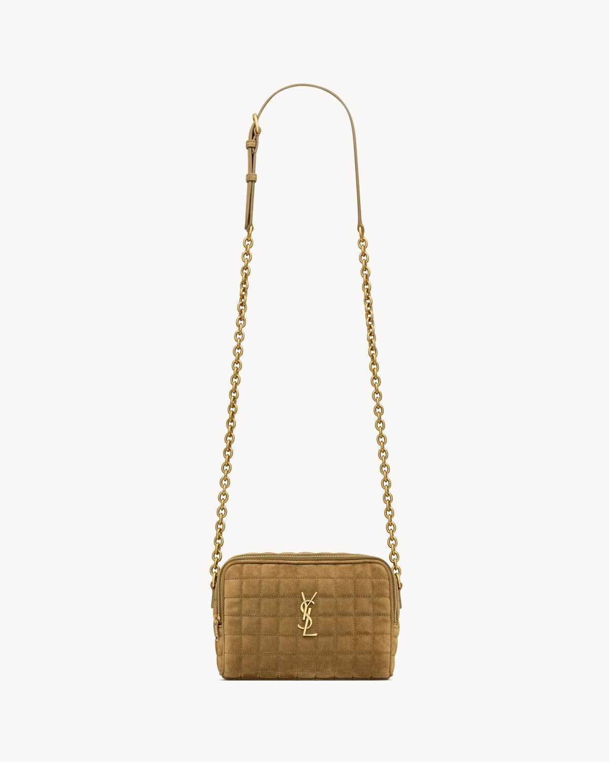 Luxury Saint Laurent Women's Lou Camera Bag in Goldenleaf | 7648091U807