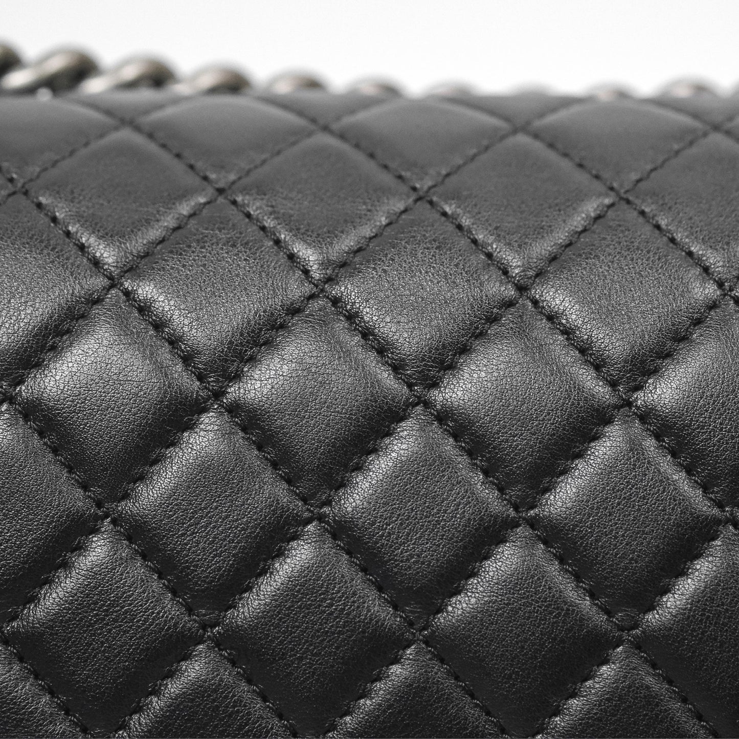 Chanel Medium Boy Quilted Black Calfskin Ruthenium Hardware