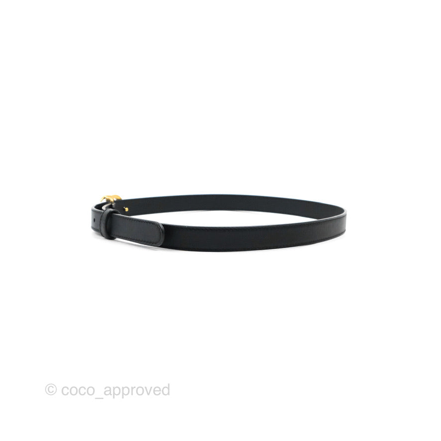 Gucci Calfskin Double GG 20mm Belt 75 30 Black