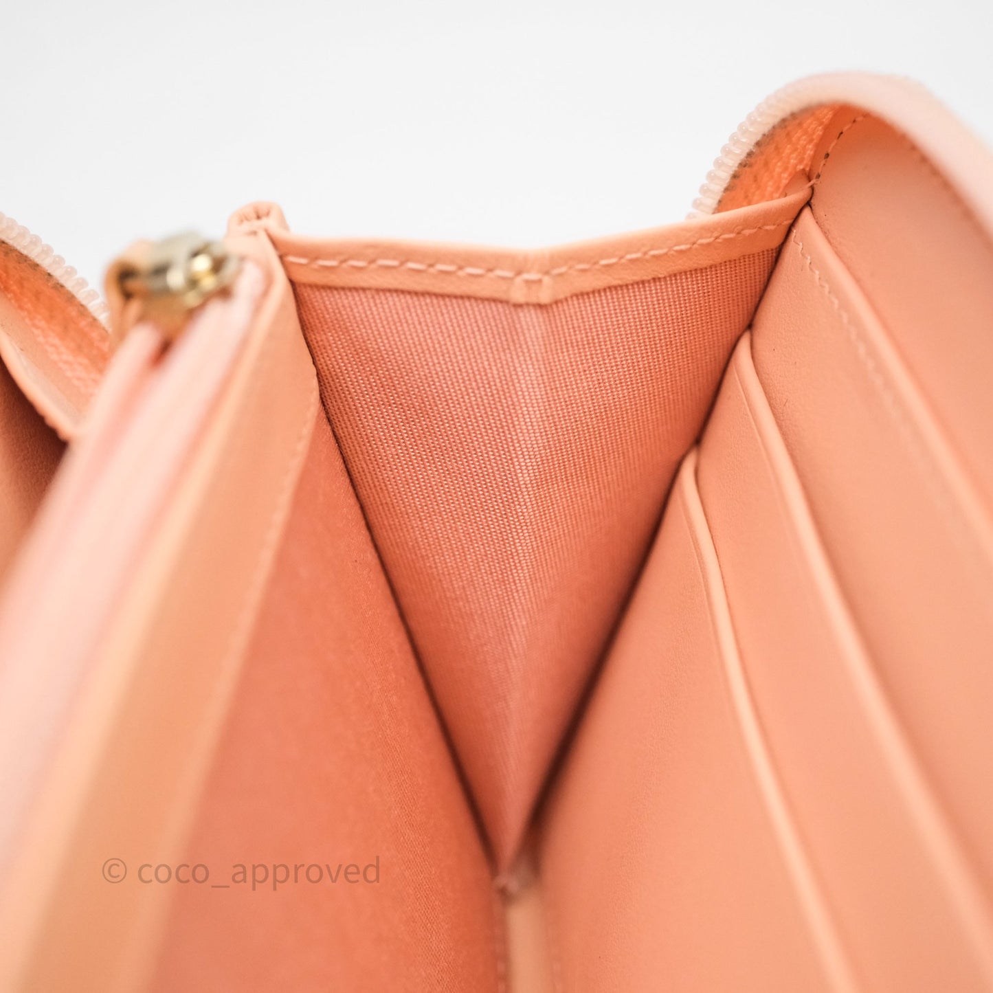 Chanel Boy Zip Long Wallet Pink Caviar Gold Hardware