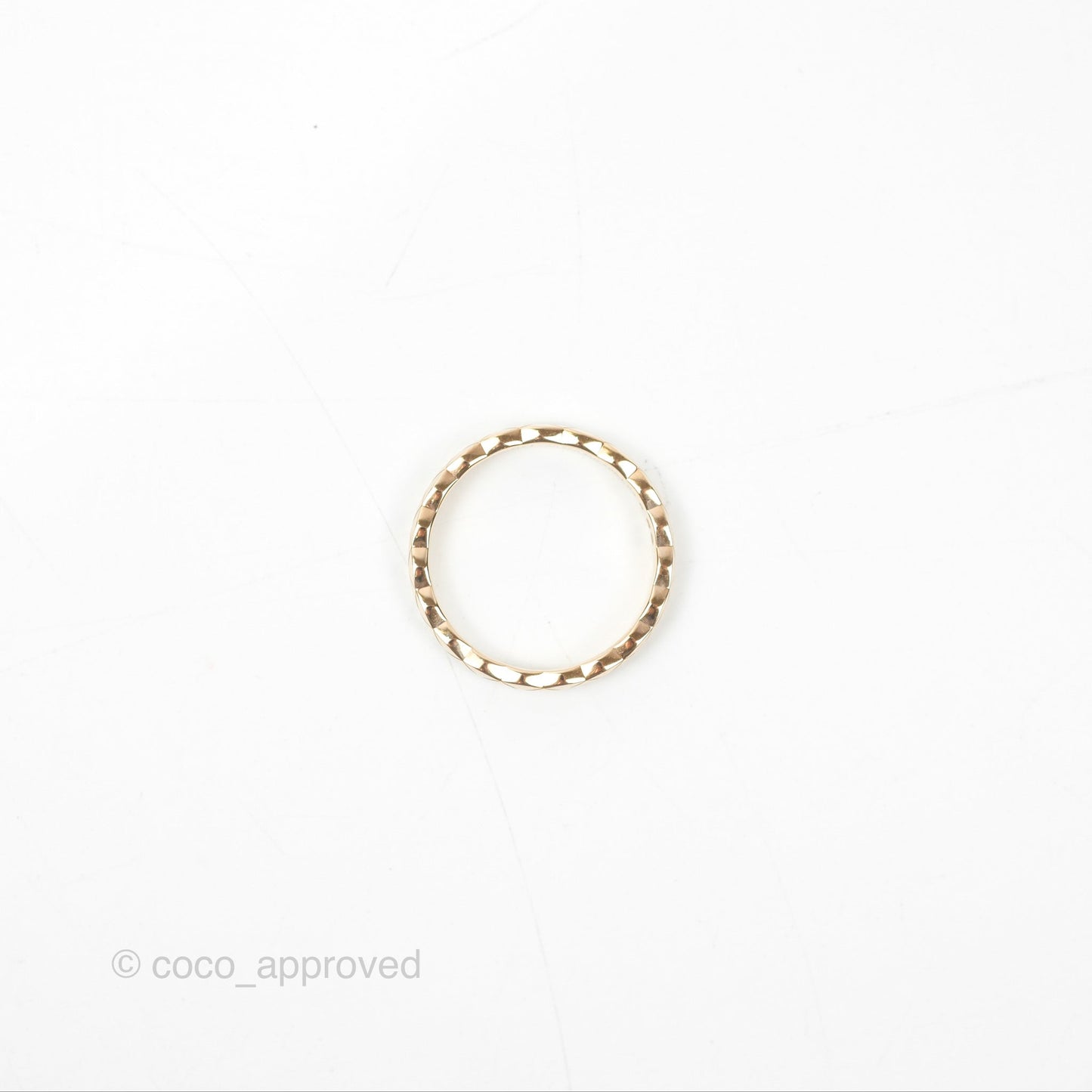 Chanel Coco Crush Ring 18K Beige Gold Size 54
