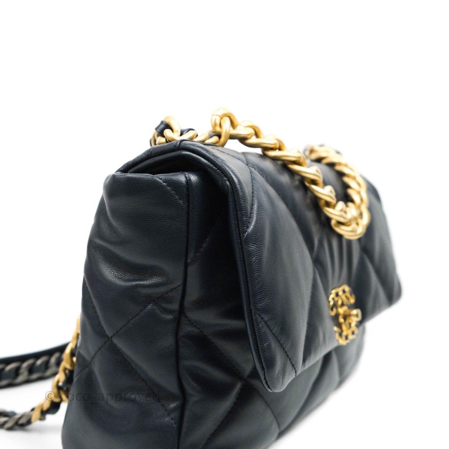 Chanel 19 Medium Navy Goatskin Mixed Hardware 20A
