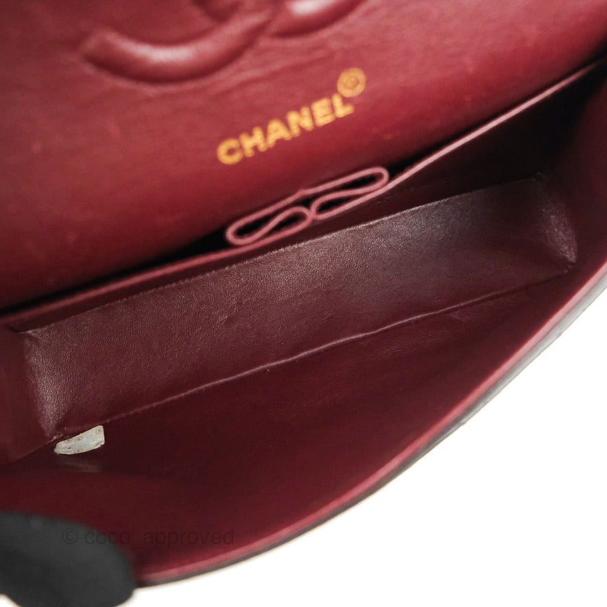 Chanel Classic Vintage Medium Flap Black Lambskin 24K Gold Hardware