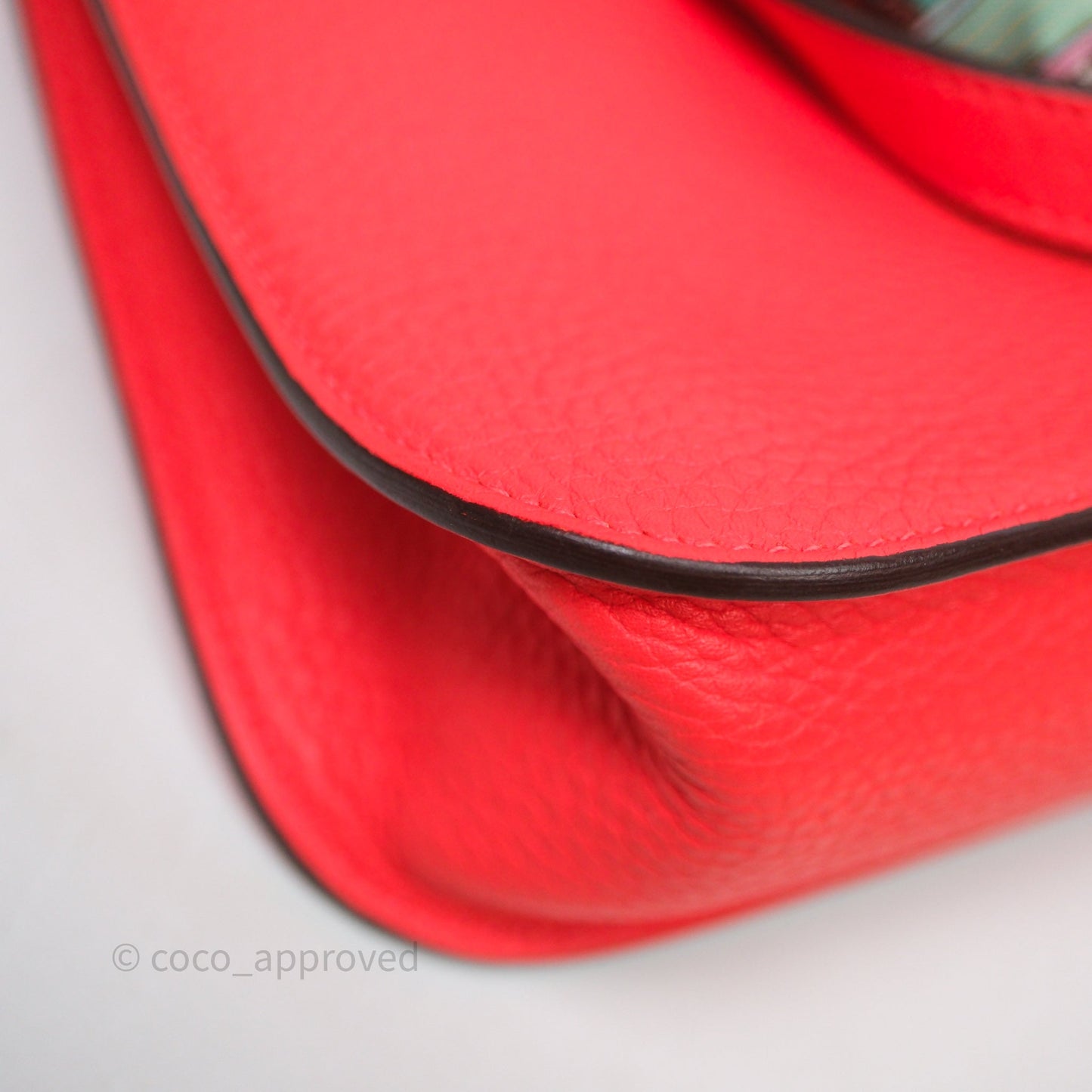 Hermès Halzan 25 Taurillon Cleme Rose Texas 0E Clemence Palladium Hardware