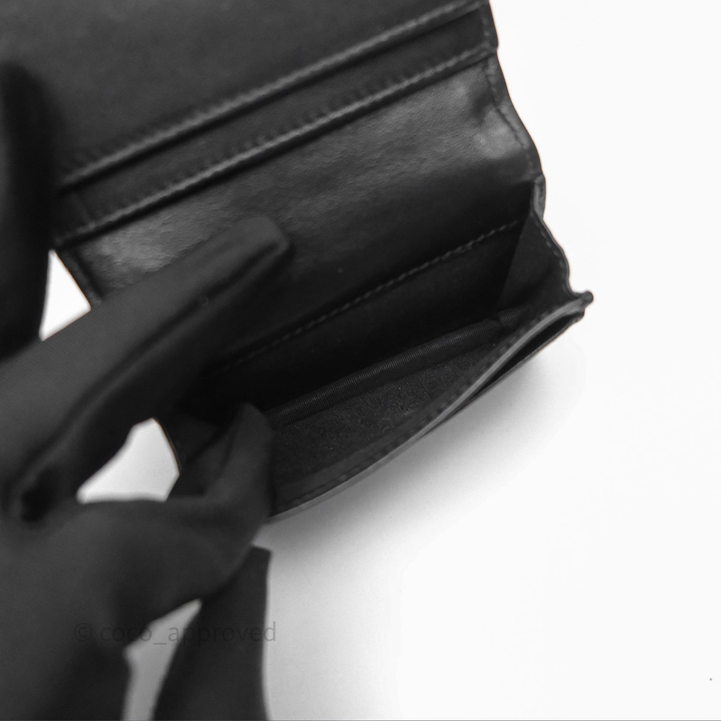 Christian Dior Business Card Holder Black Dior Oblique Jacquard