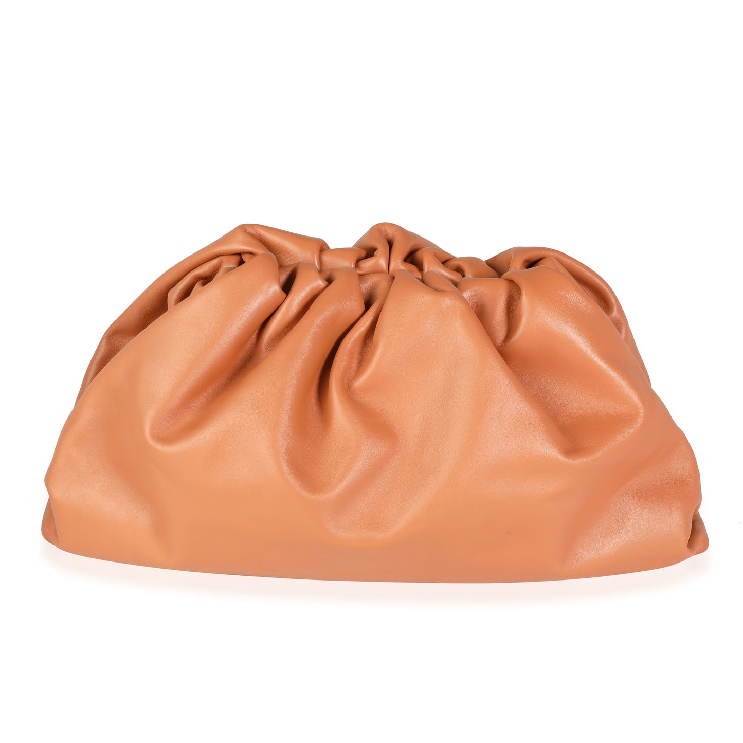 Luxury Bottega Veneta Tan Calfskin Leather Pouch