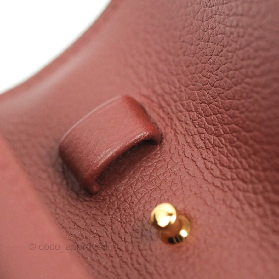 Hermès Constance Long To Go Wallet Red Rouge H Evercolor Gold Hardware