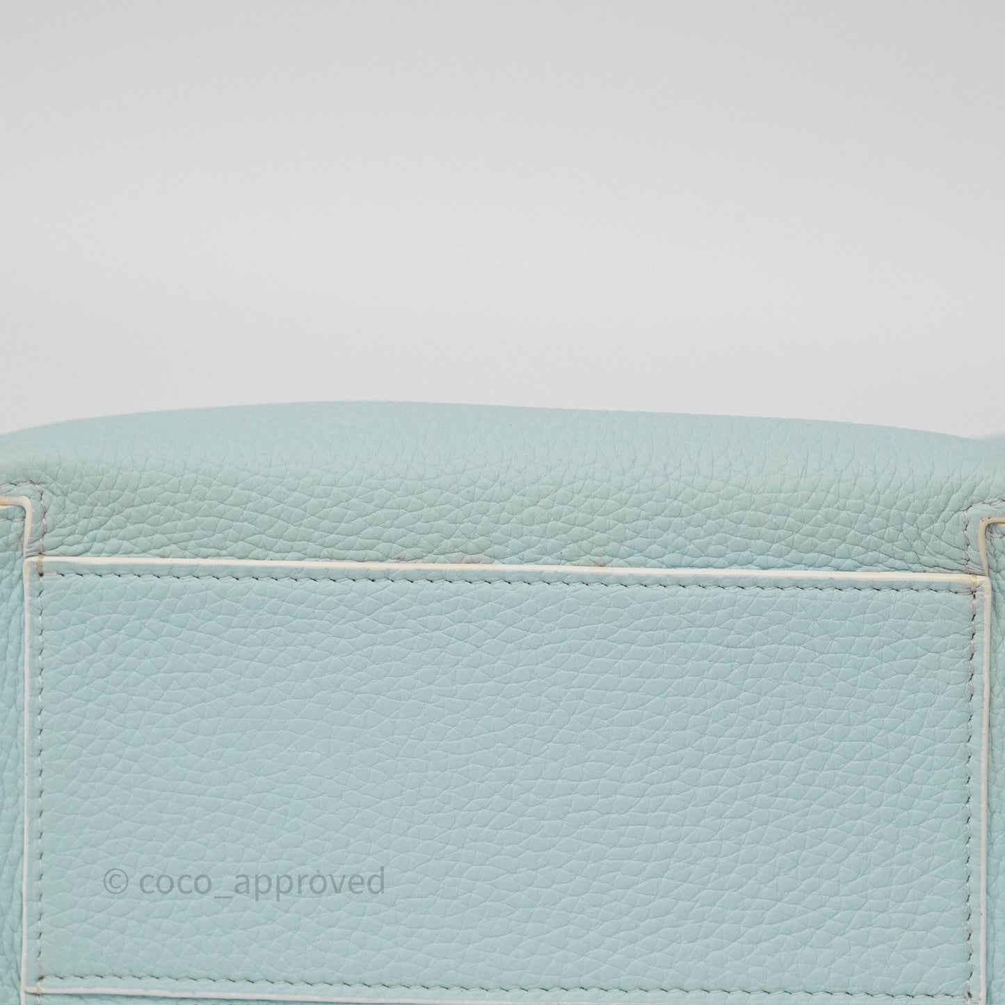 Delvaux Cool Box Mini Taurillon Soft Grained Calfskin Celadon
