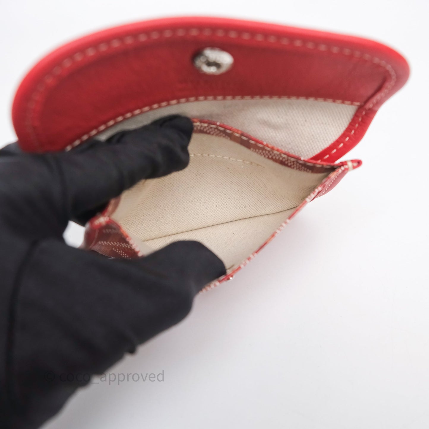 Goyard Anjou Mini Tote Bag Red Goyardine Canvas