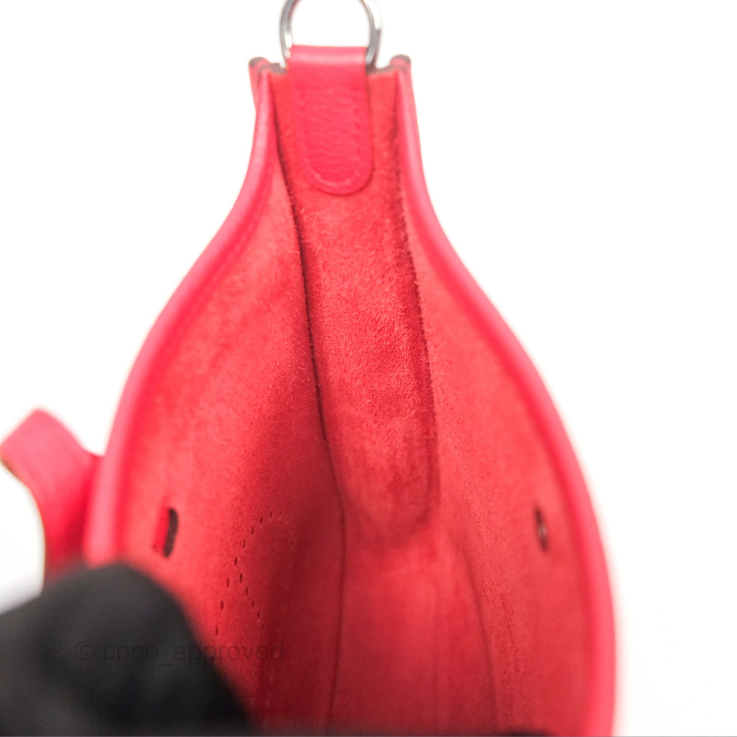 Hermès Mini Evelyne 16 Amazone Rouge de Coeur TM Palladium Hardware