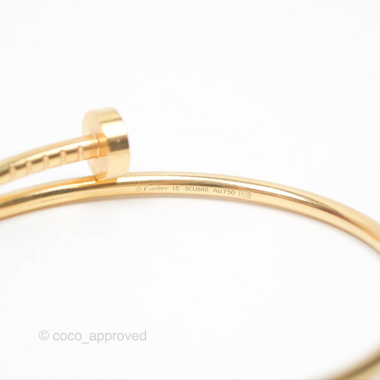 Cartier Small Juste Un Clou Bracelet 18K Yellow Gold