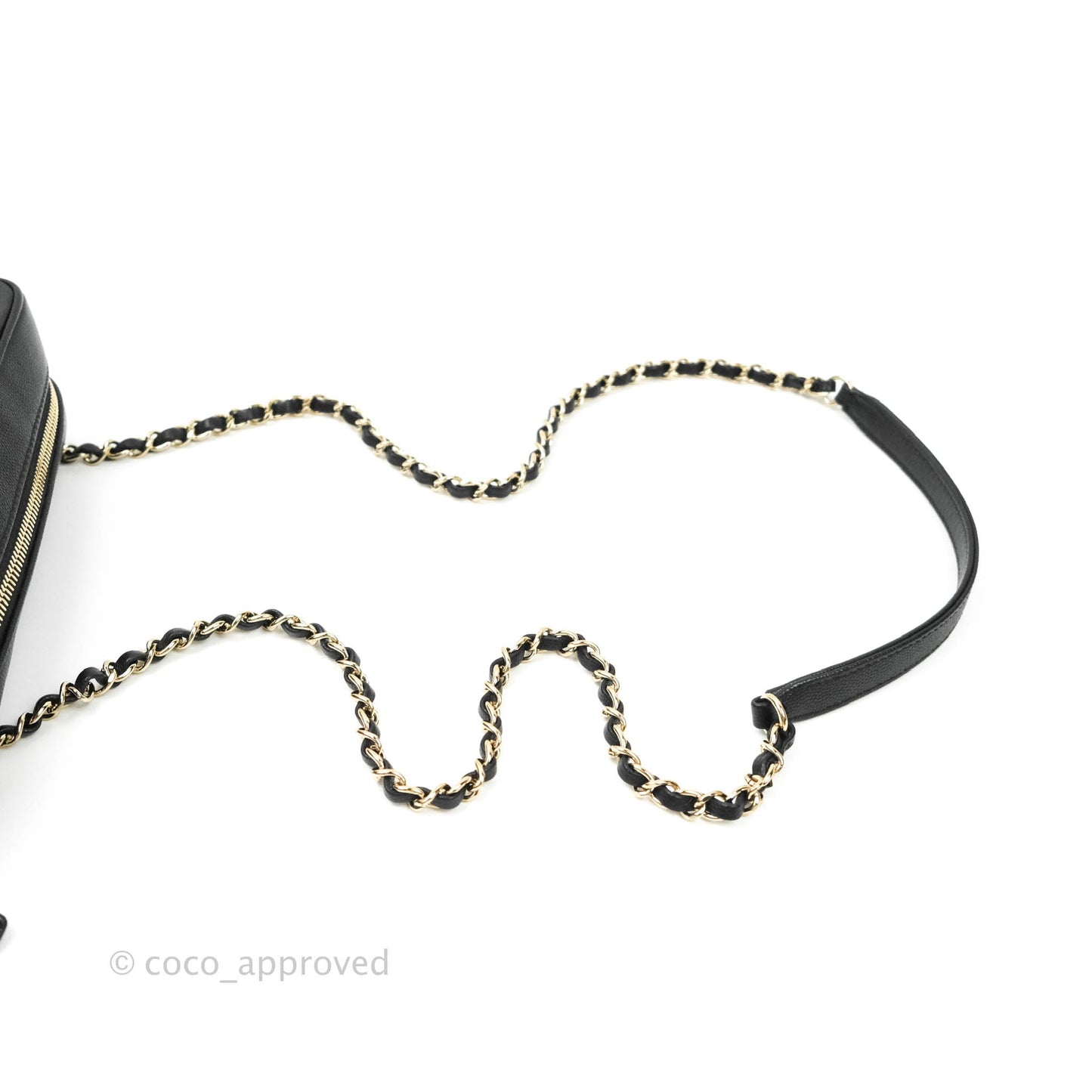 Chanel Camera Bag With Detachable Pouch Black Caviar Gold Hardware