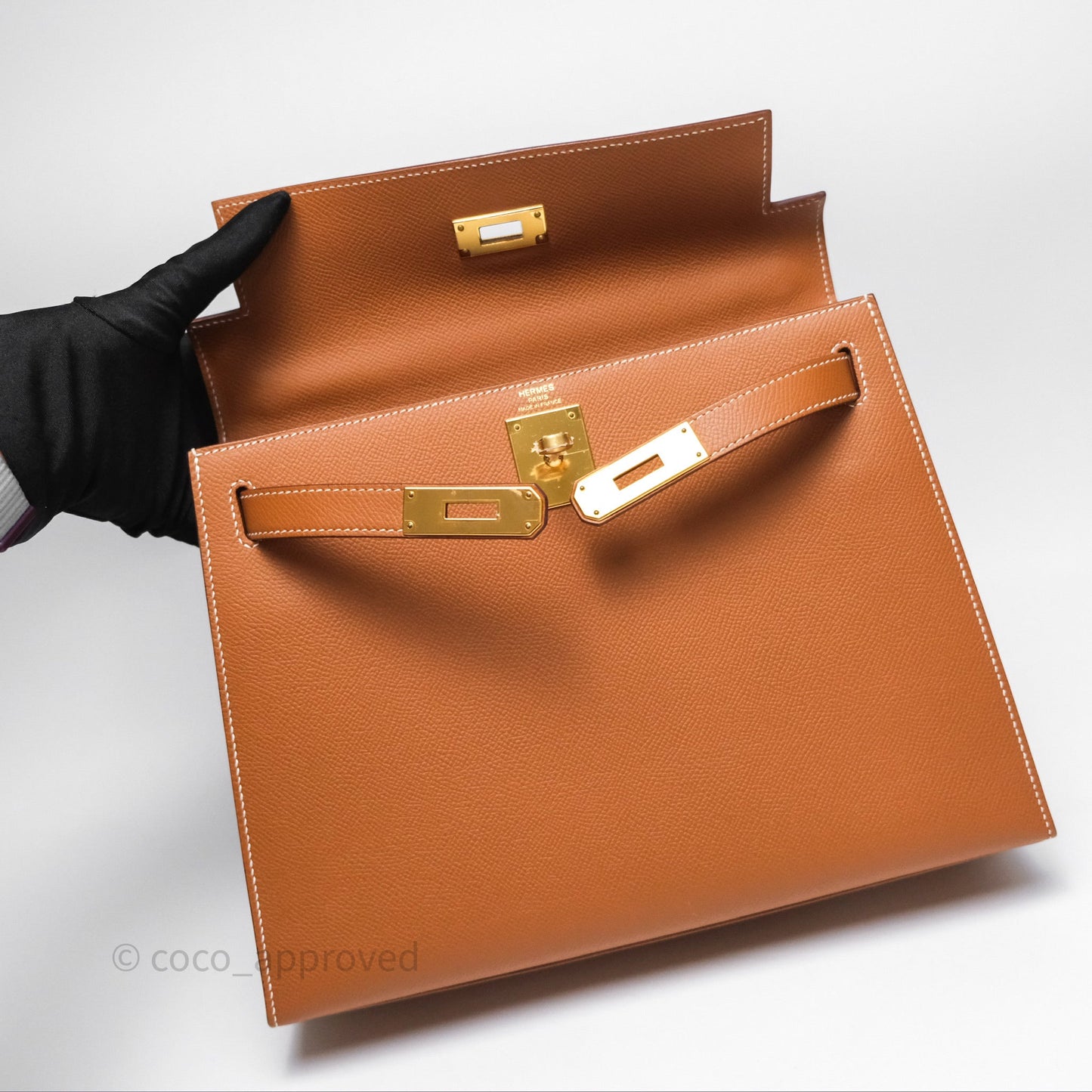 Hermès Kelly 28 Sellier Gold 37 Epsom Gold Hardware