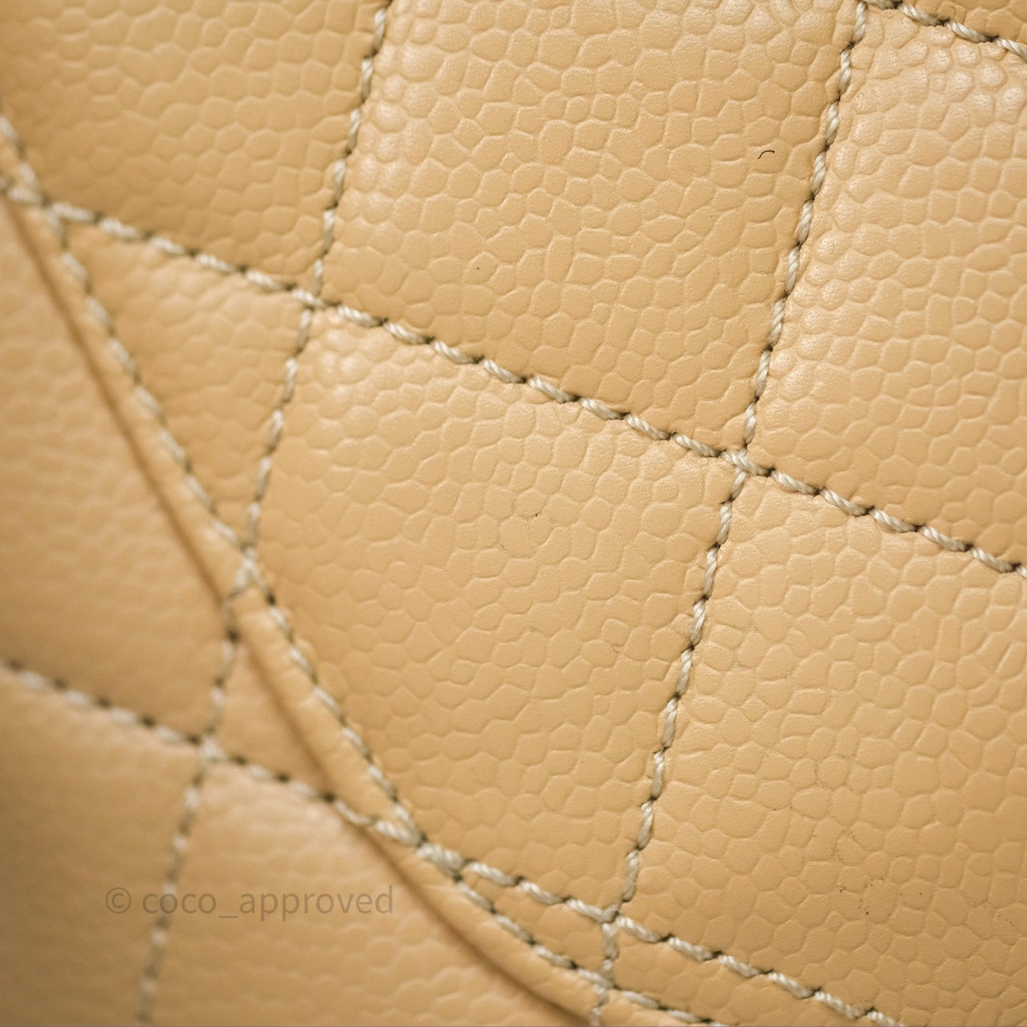 Chanel GST Beige Caviar Gold Hardware