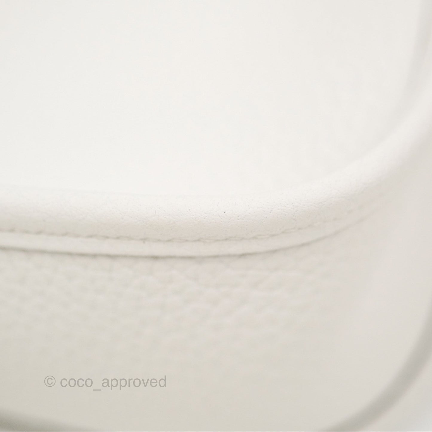 Hermès Mini Evelyne 16 New White Clemence Palladium Hardware