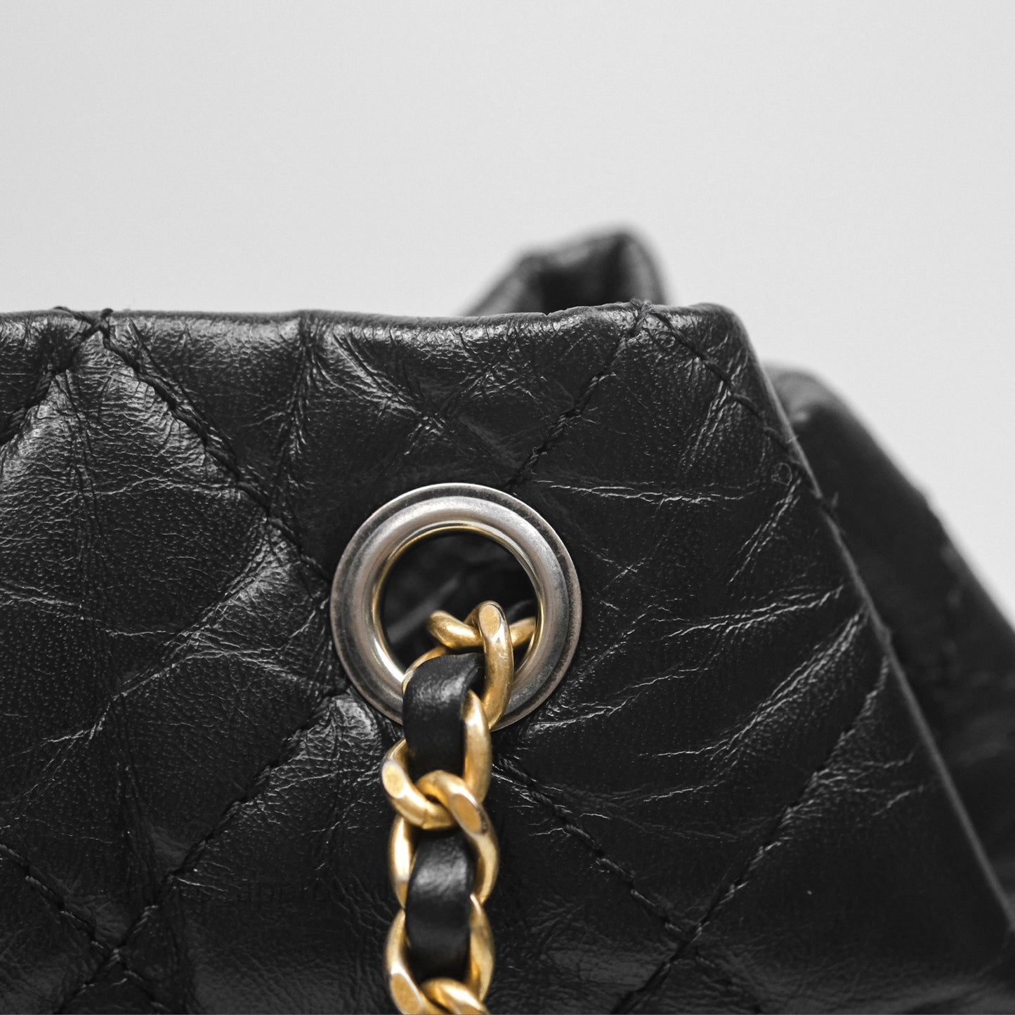 Chanel Small Gabrielle Backpack Black Aged Calfskin