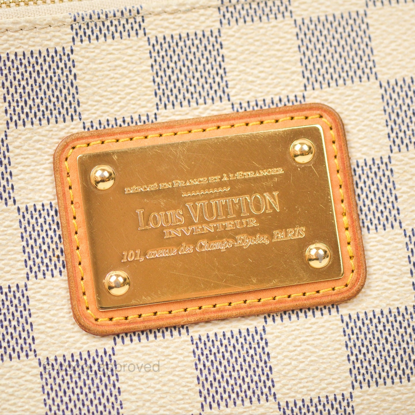 Louis Vuitton Eva Clutch With Strap Damier Azur