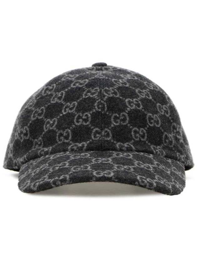 Luxury Gucci Trending 2025 GG Flannel Ball Cap Grey