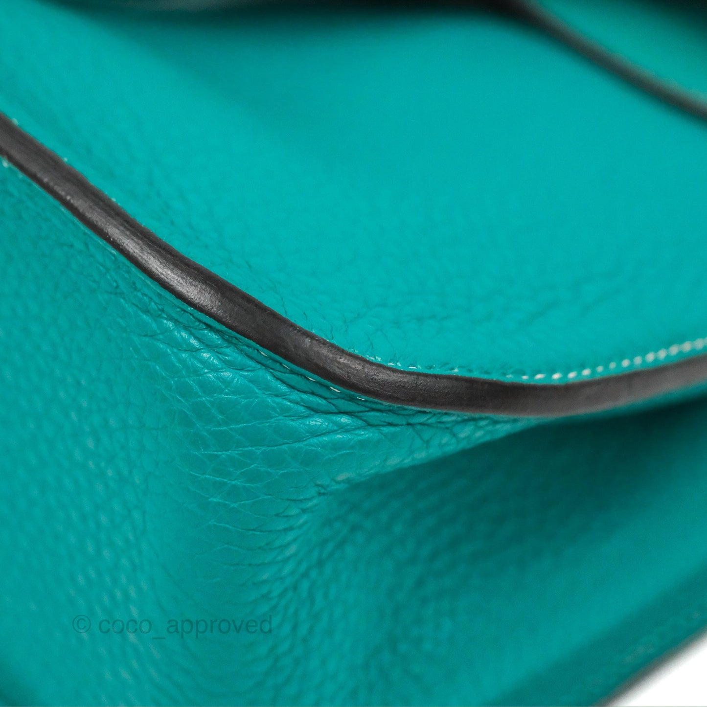 Hermès Halzan 31 Vert Verone Clemence Palladium Hardware