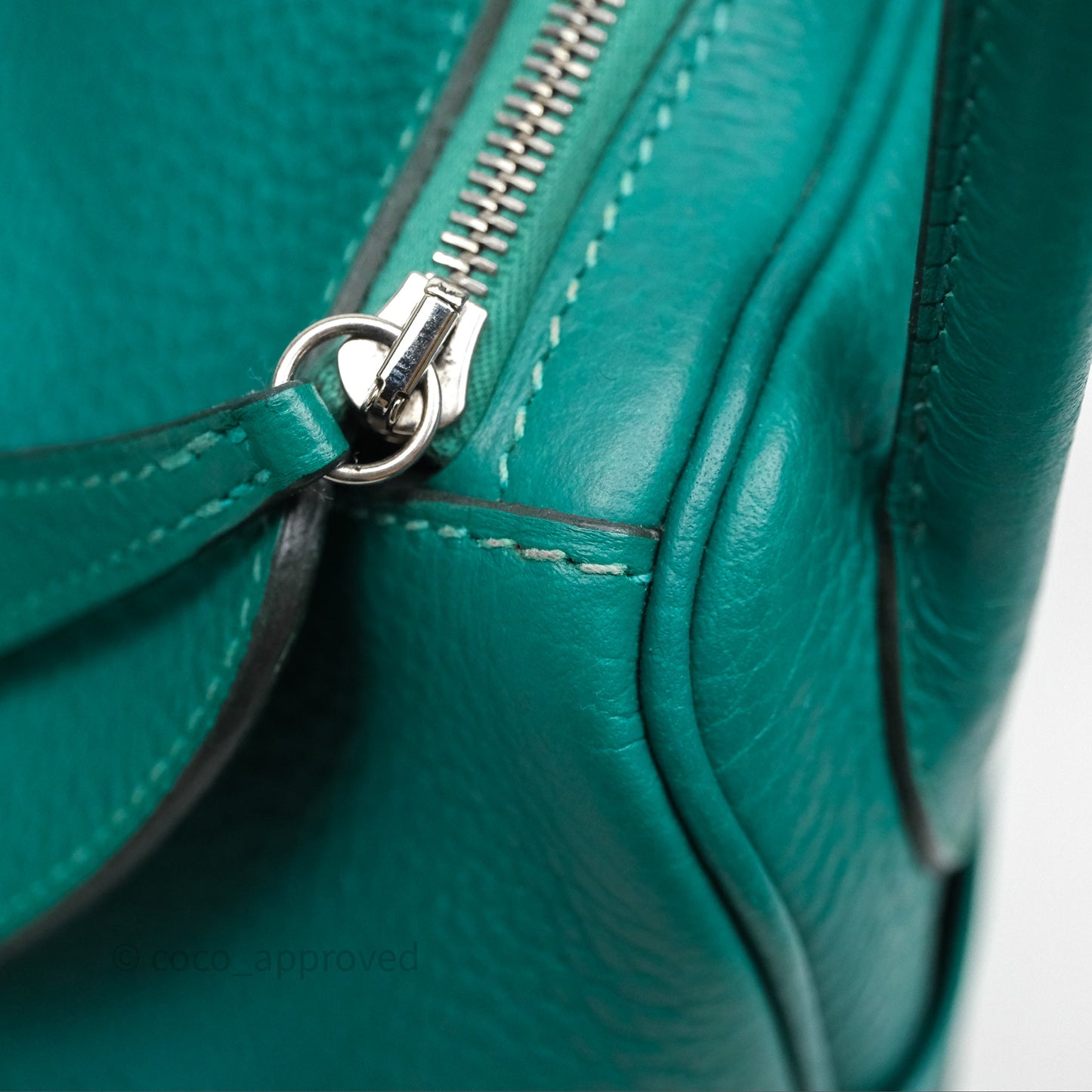 Hermès Lindy 26 Vert Verone U1 Clemence Palladium Hardware