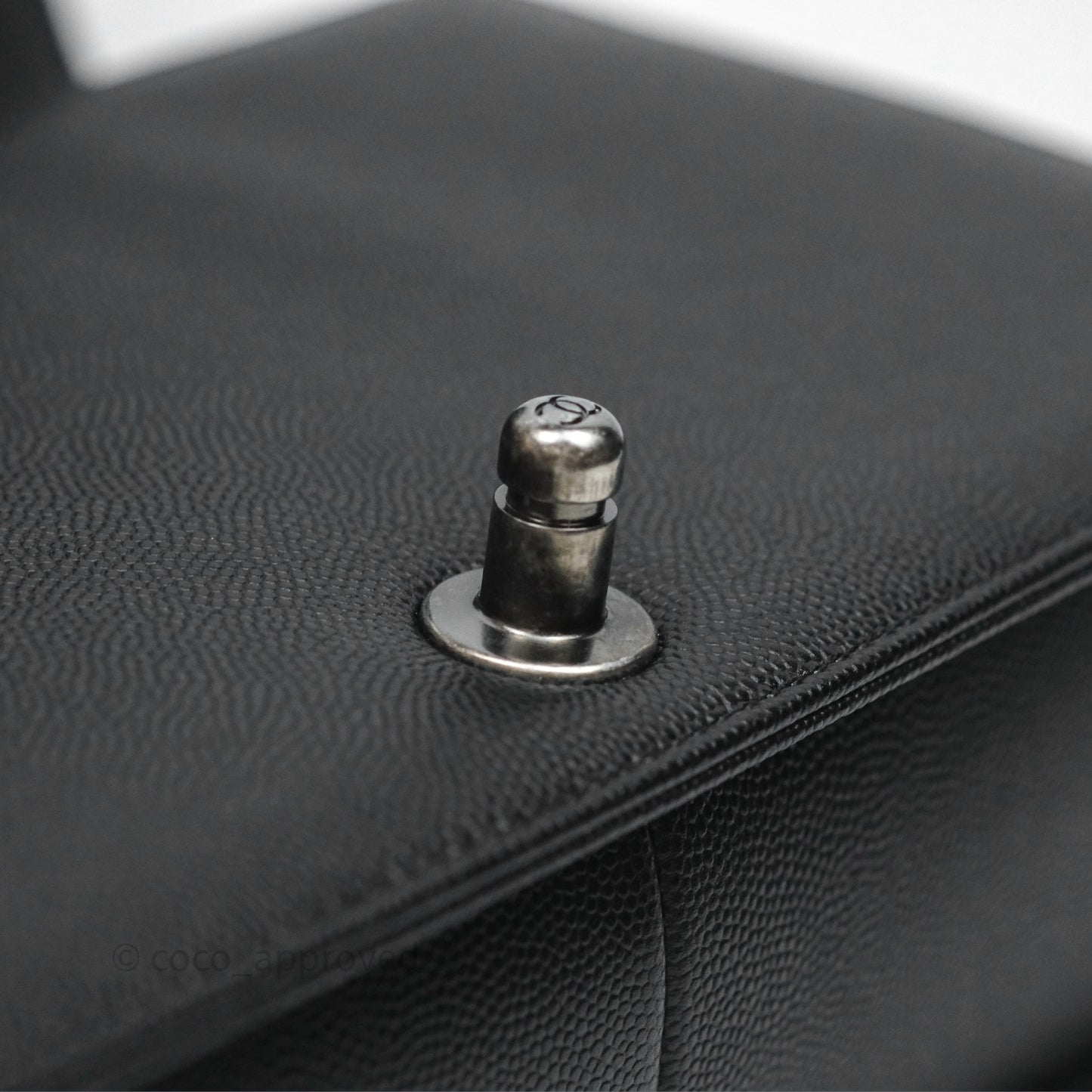 Chanel Medium Boy Quilted Black Caviar Ruthenium Hardware