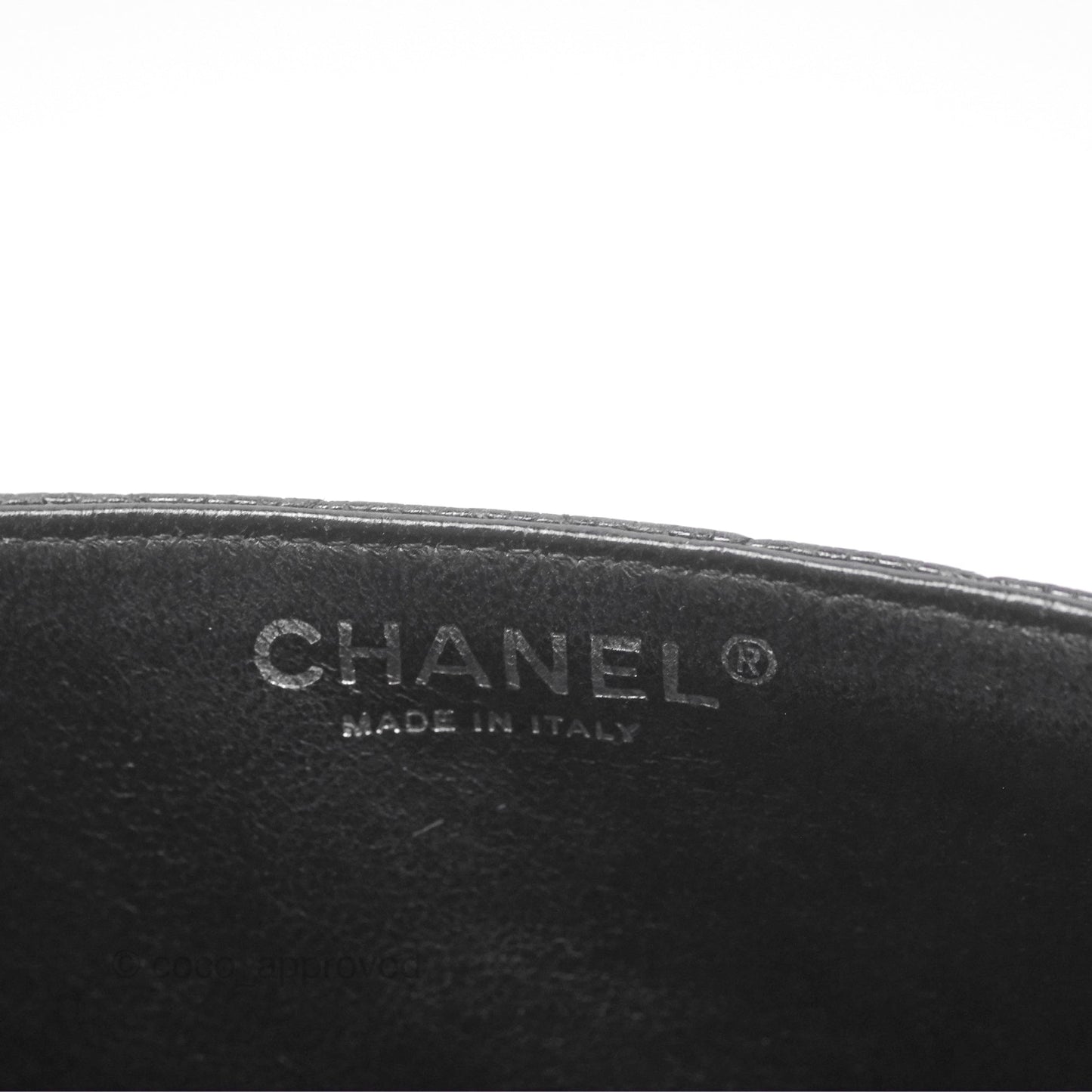 Chanel East West Flap Bag Black Caviar Silver Hardware