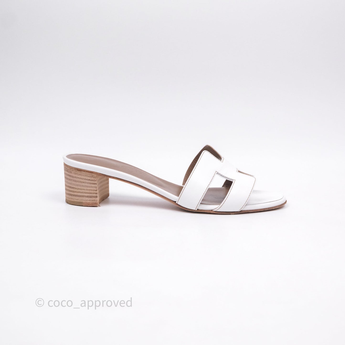 Hermes Oasis Sandal in White Size 37