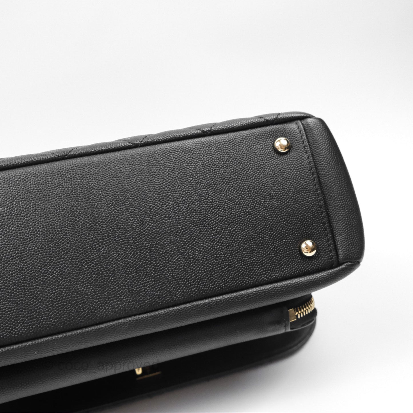 Chanel Quilted Large Business Affinity Flap Black Caviar Gold Hardware