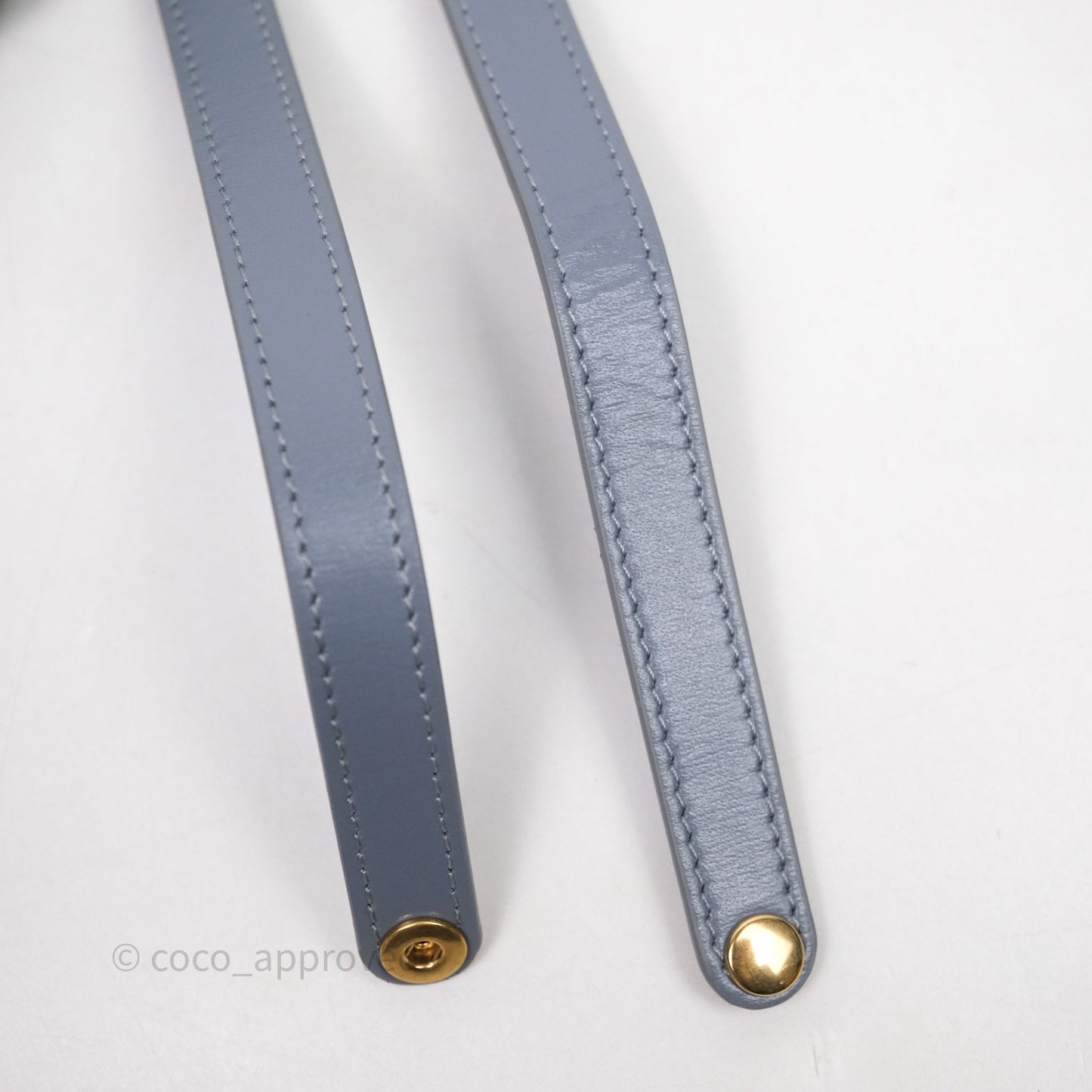 Celine Mini Triomphe Shiny Calfskin Blue Grey