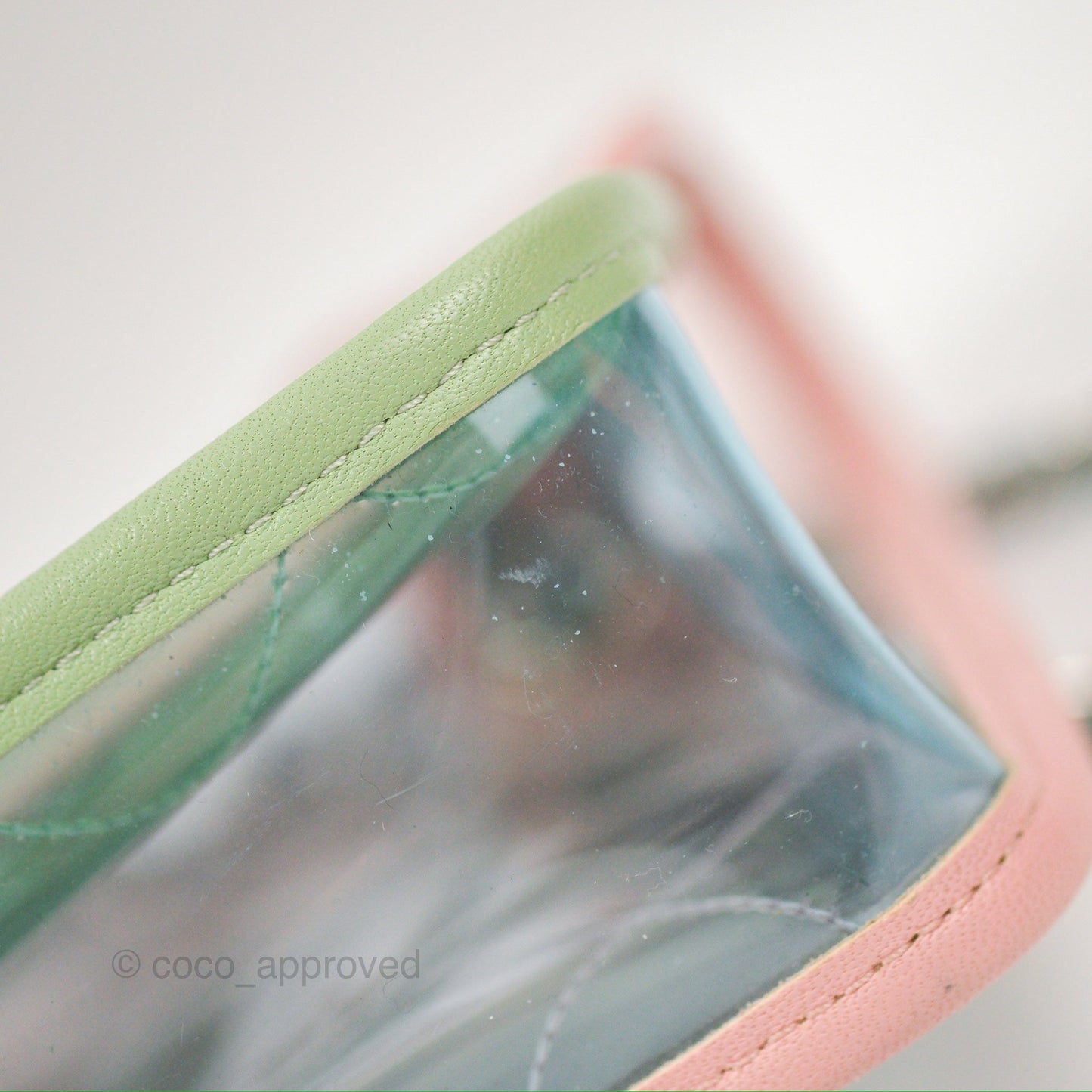 Chanel Coco Splash PVC Medium Flap Bag Blue/Green/Pink Silver Hardware