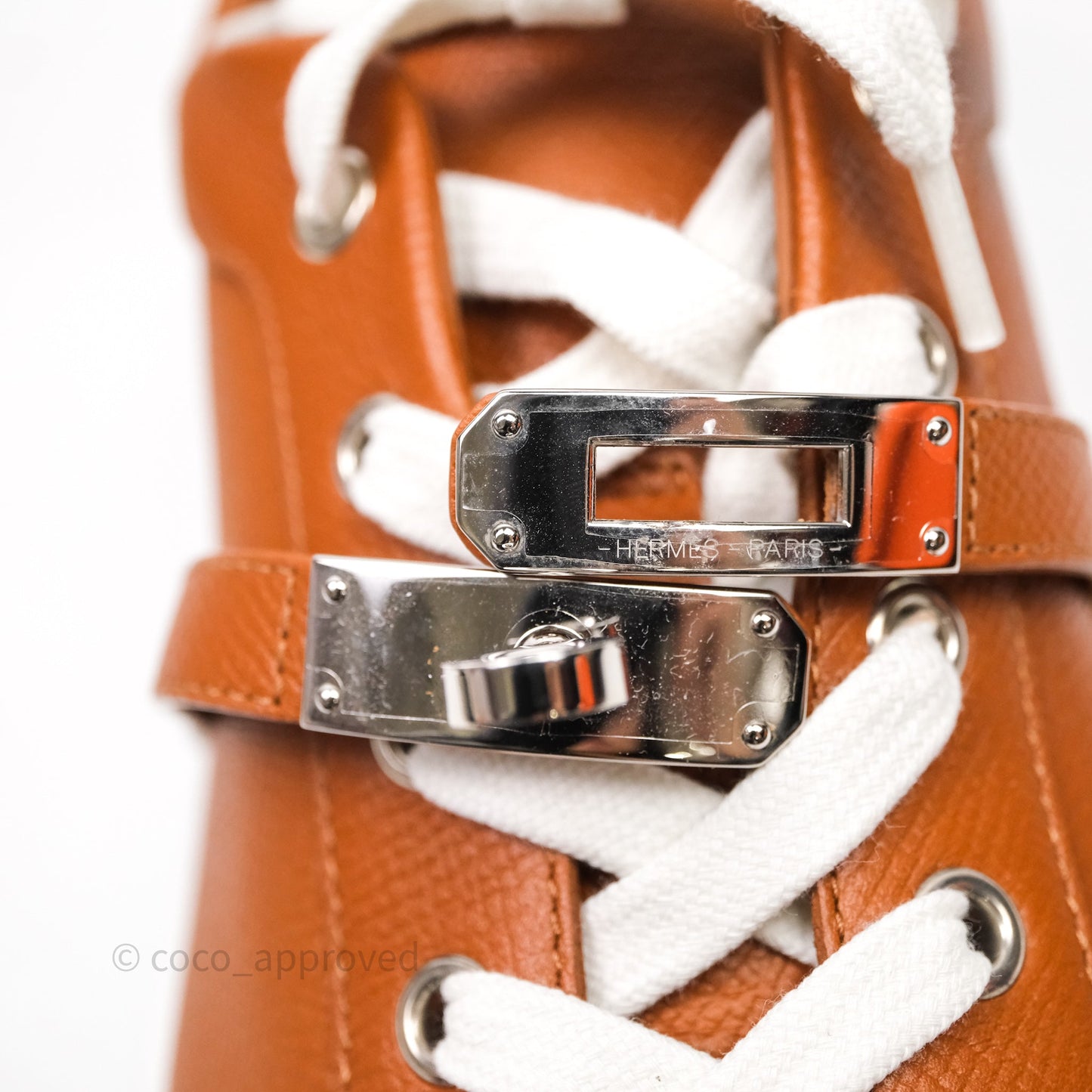 Hermès Day Sneakers Naturel Epsom Size 39