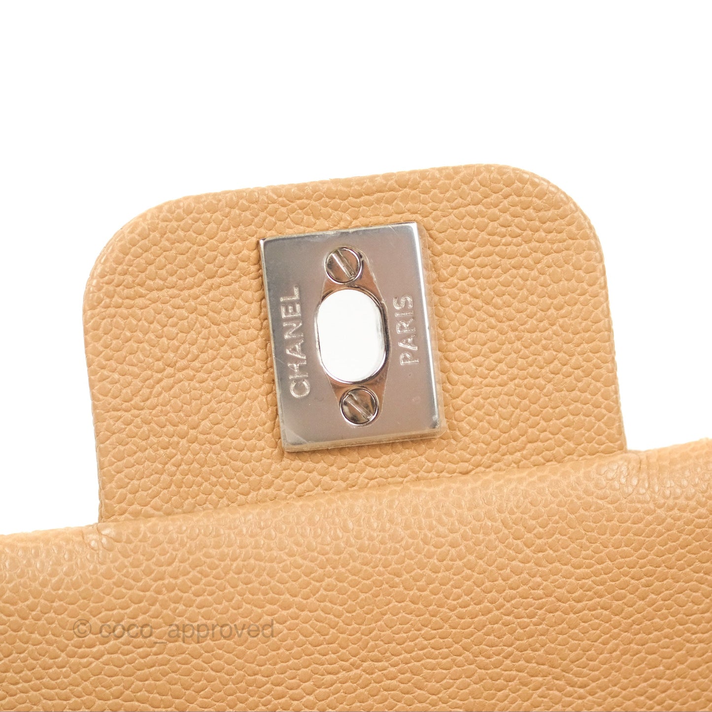 Chanel Quilted Small Urban Companion Flap Bag Beige Caviar Silver Hardware