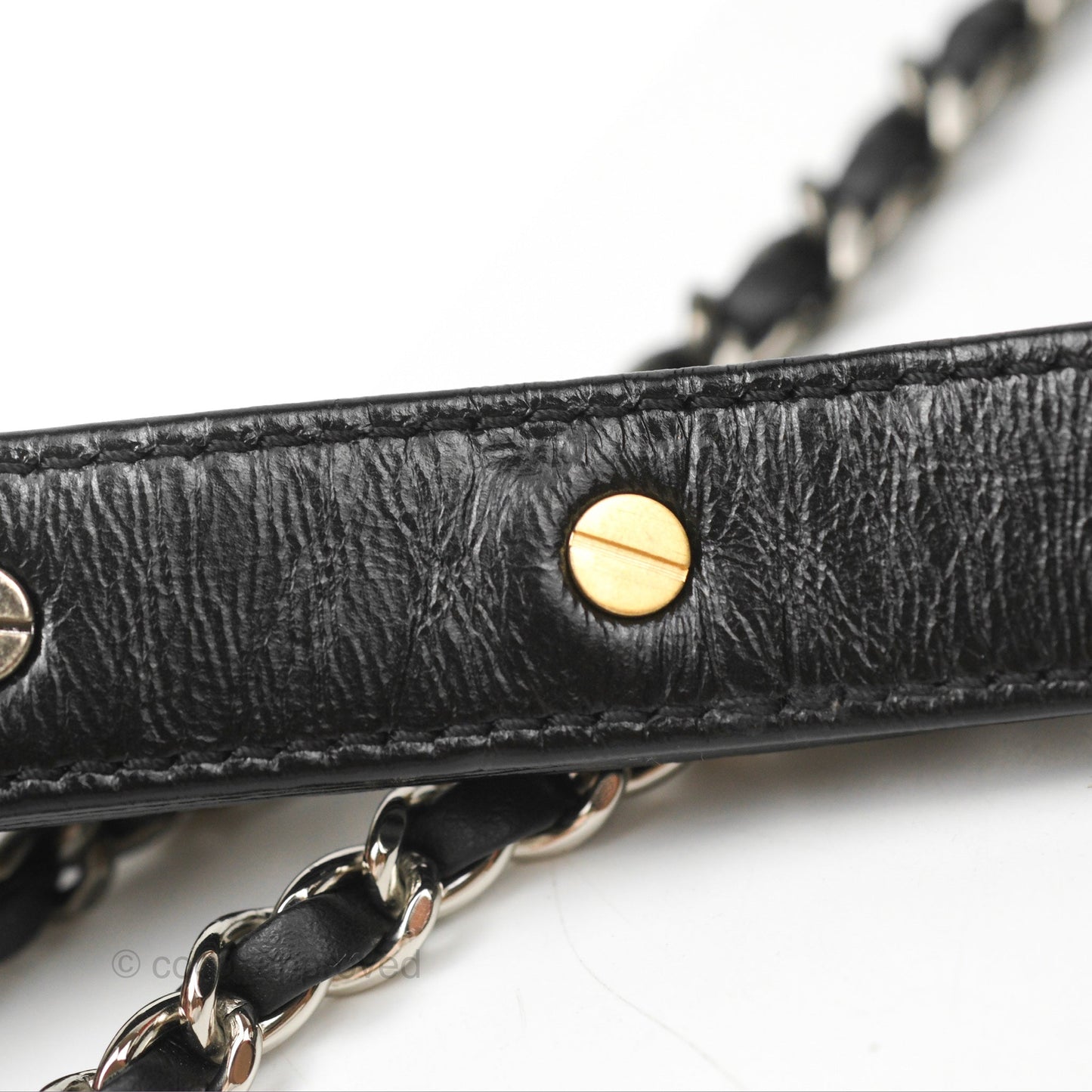 Chanel Chevron Small Gabrielle Hobo Black Aged Calfskin Mixed Hardware