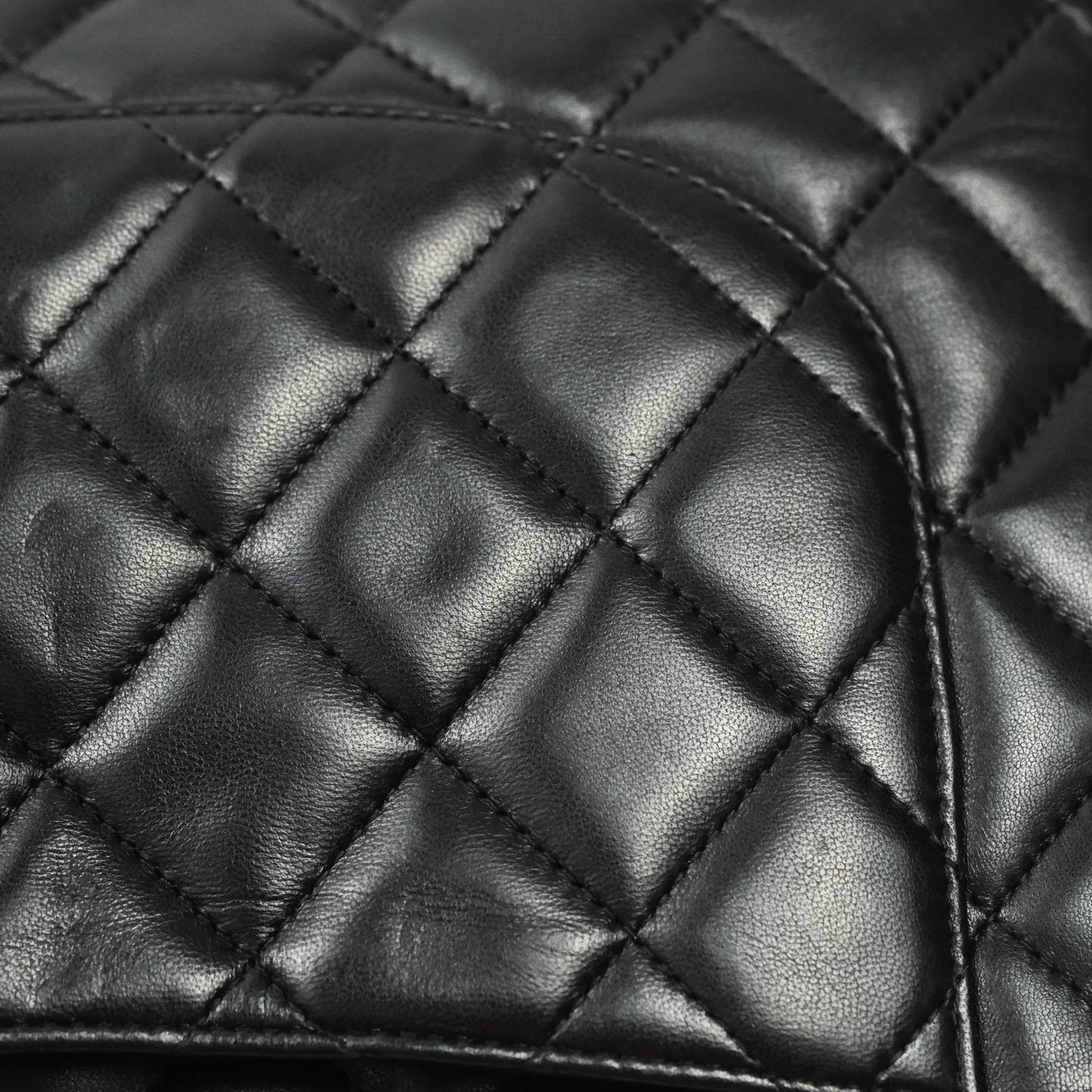 Chanel Jumbo Single Flap Black Lambskin 24K Gold Hardware⁣⁣
