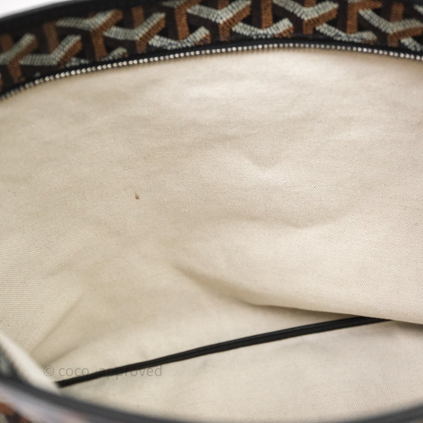 Goyard Bohème Hobo Bag Black Goyardine Canvas