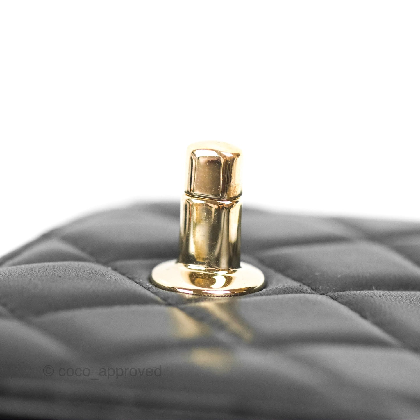 Chanel Mini Quilted Trendy CC Clutch With Chain Black Lambskin Gold Hardware