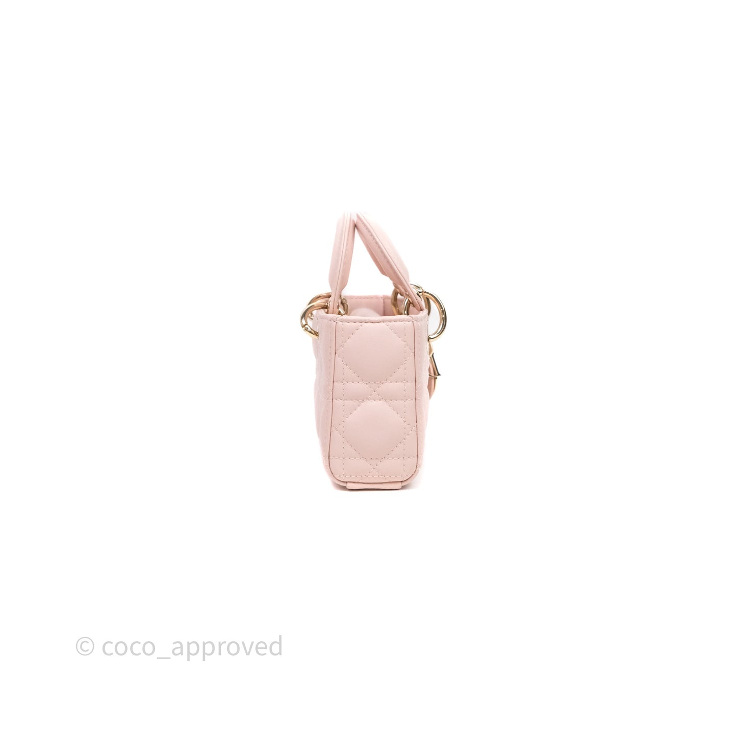 Dior Micro Lady D-Joy Bag Powder Pink Cannage Lambskin