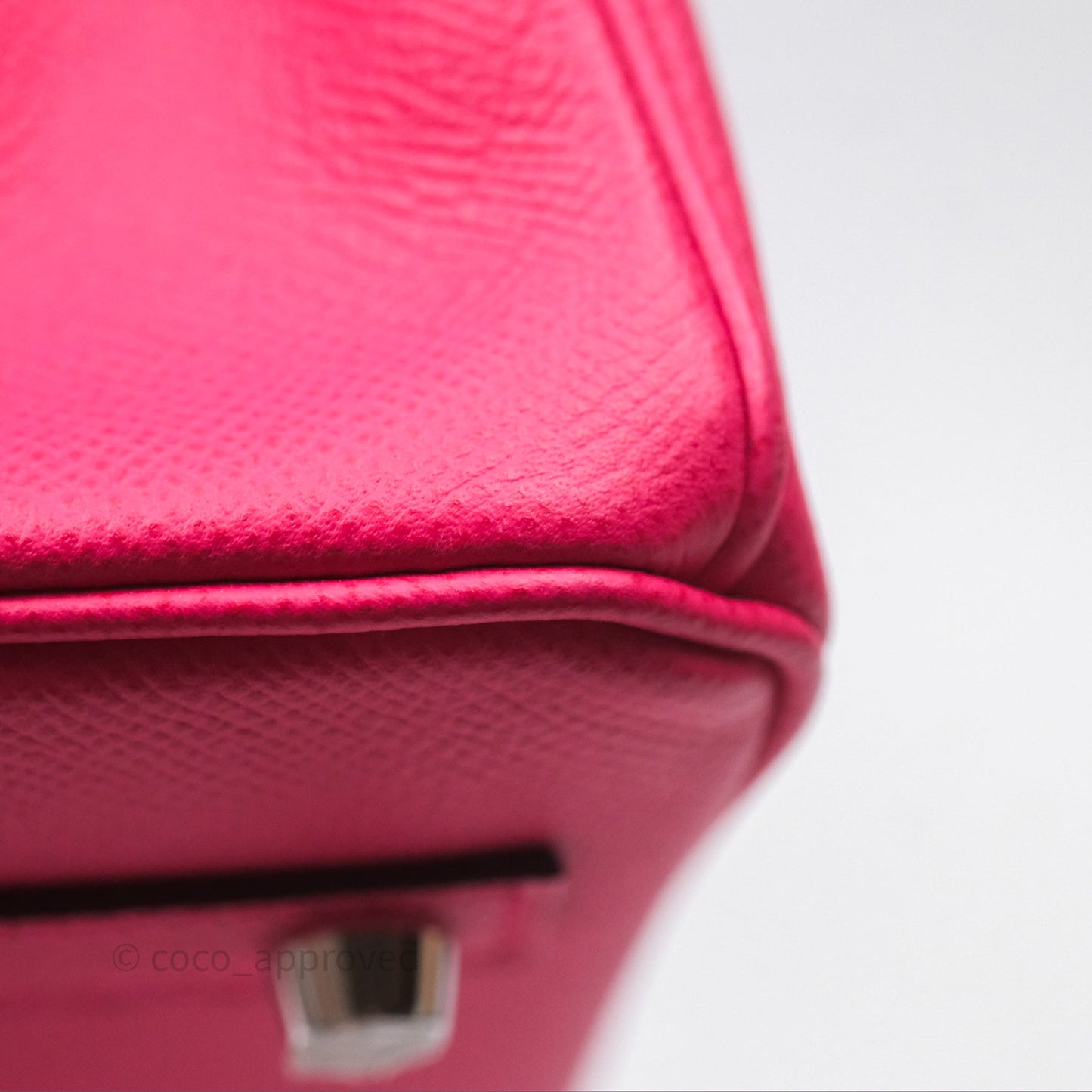 Hermès Birkin 30 Framboise 90 Epsom Palladium Hardware