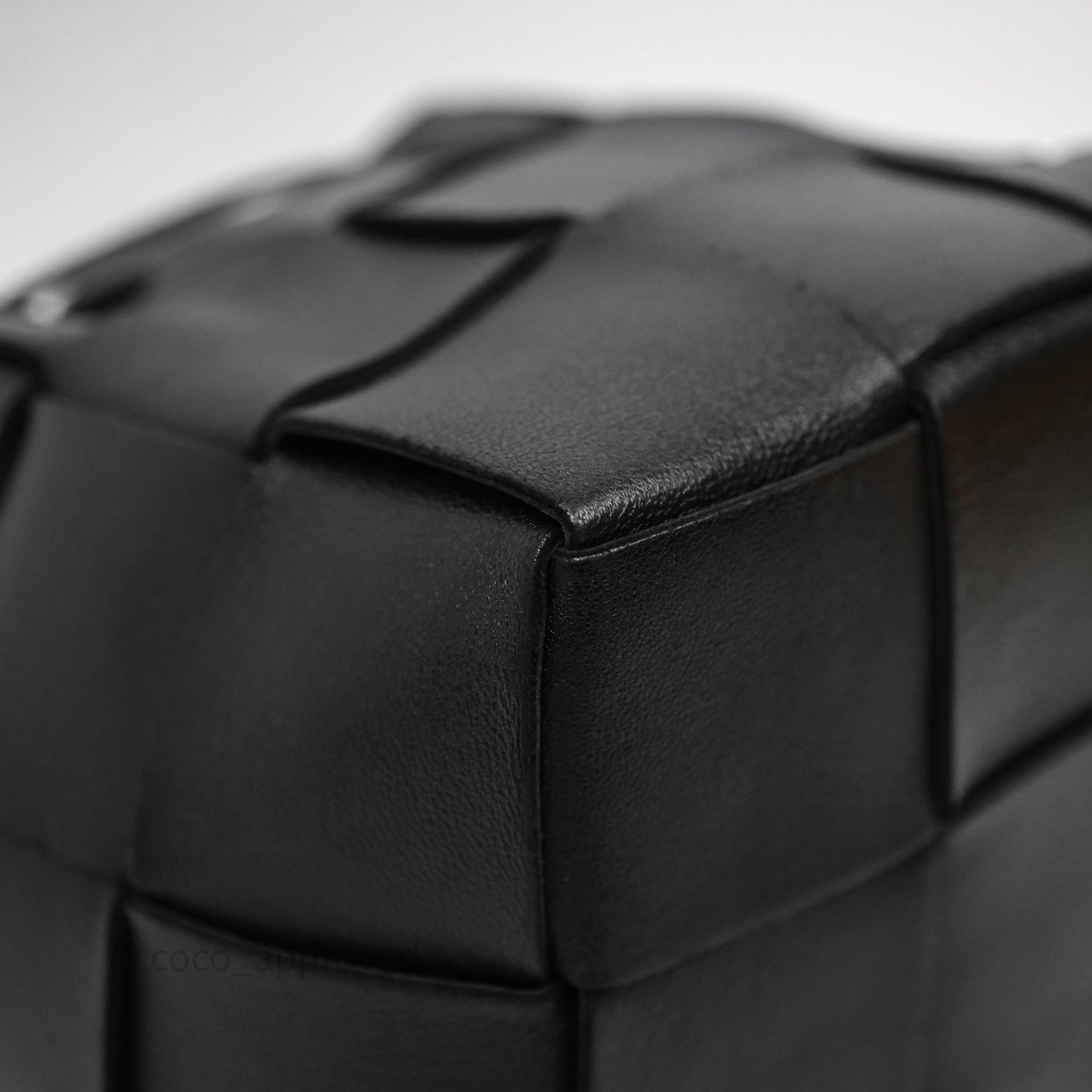 Bottega Veneta Small Cassette Bucket Bag Black Lambskin