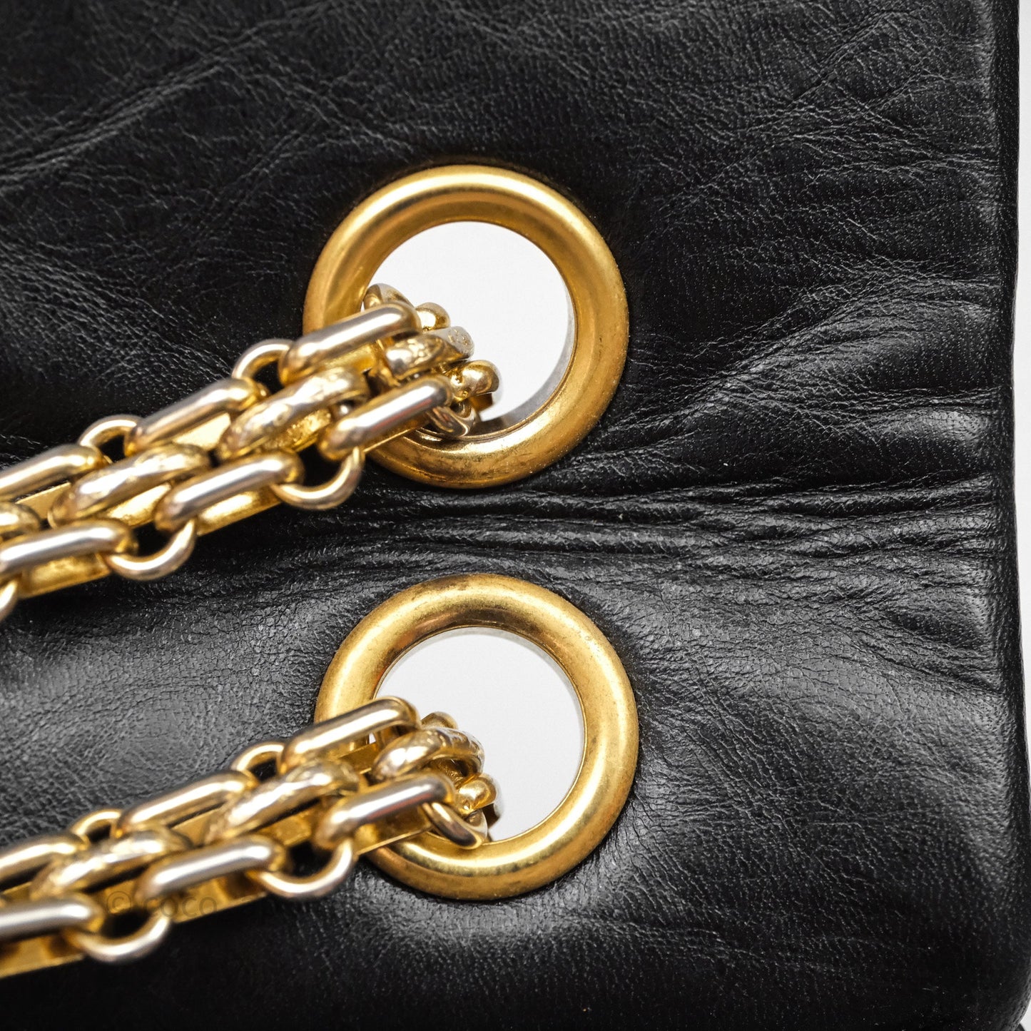 Chanel Reissue Quilted Aged Calfskin Black Gold Hardware 226