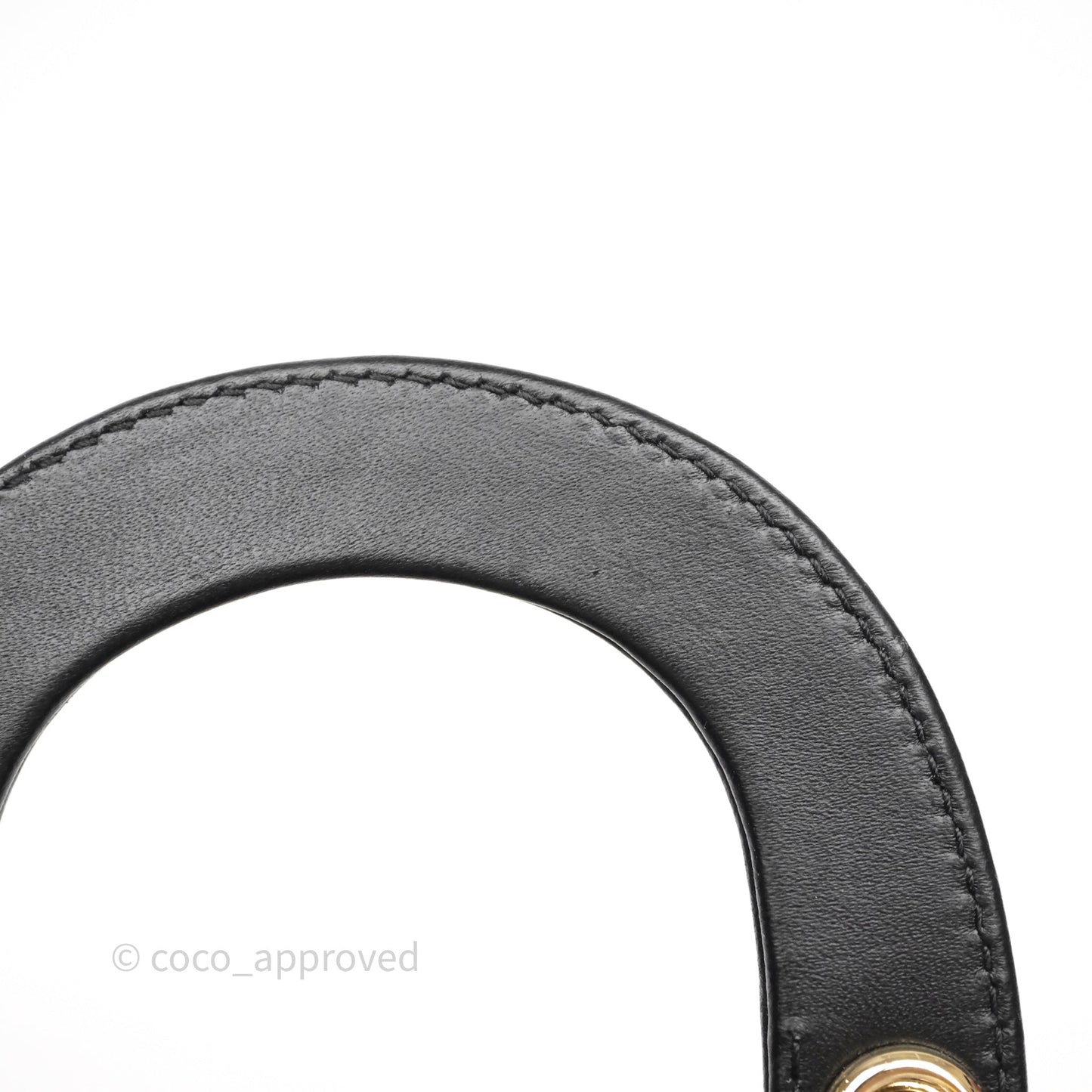 Christian Dior Micro Lady Dior Cannage Black Lambskin Gold Hardware