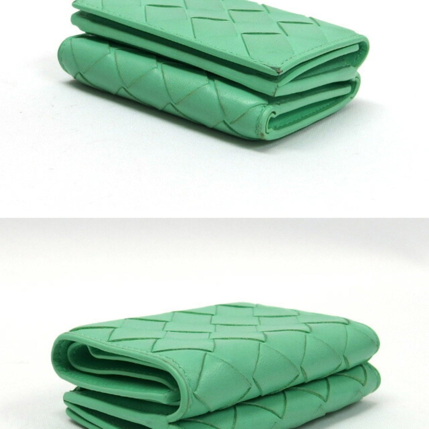 Luxury Bottega Veneta Intrecciato Leather Wallet (Tri-Fold) ()