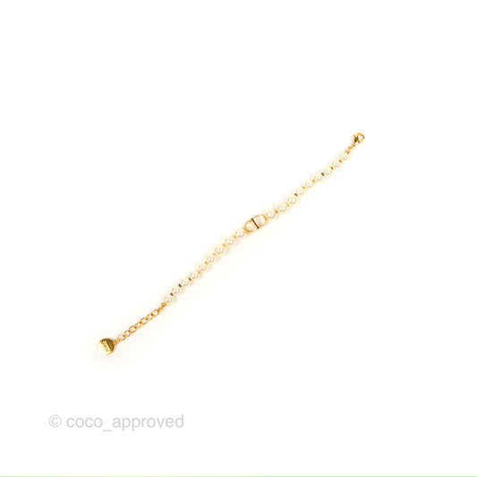 Dior 30 Montaigne Pearl Bracelet Gold Tone