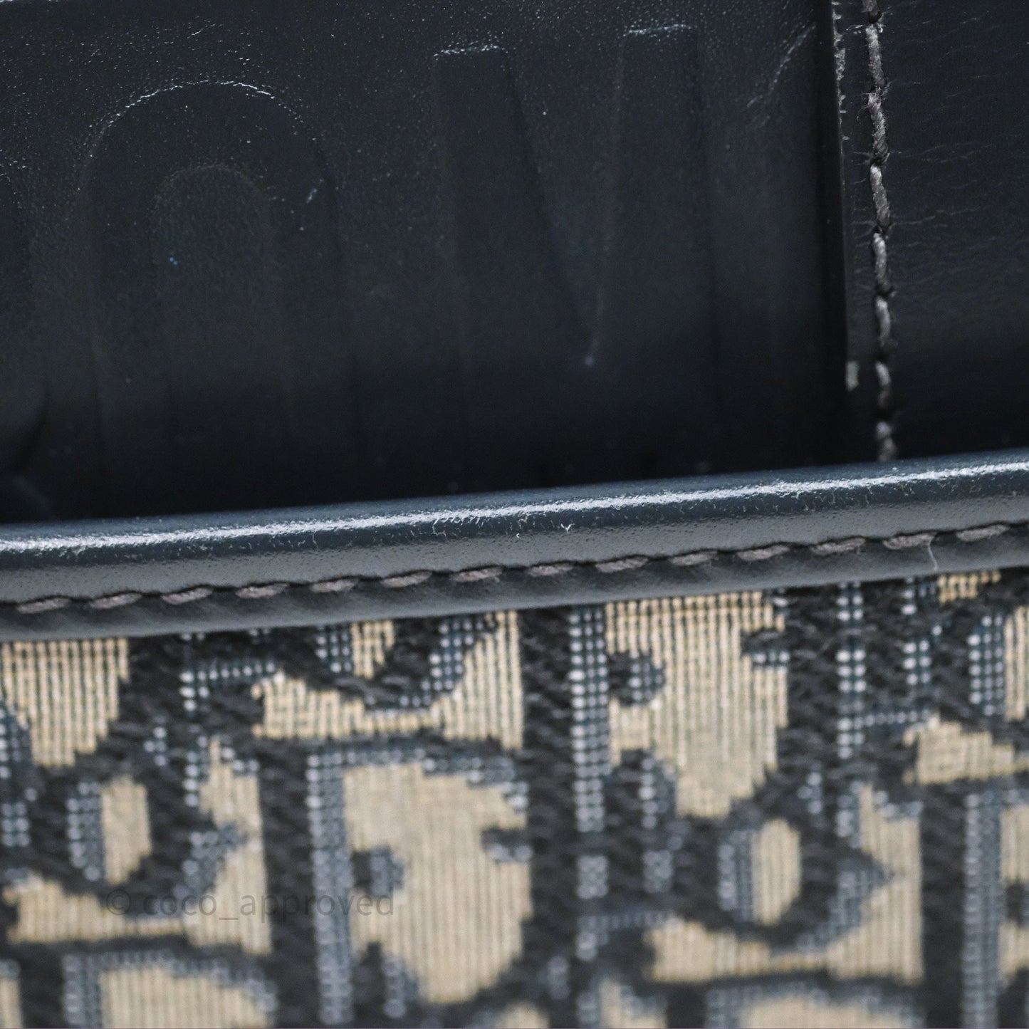 Christian Dior 30 Montaigne Bag Blue Dior Oblique Jacquard Gold Hardware